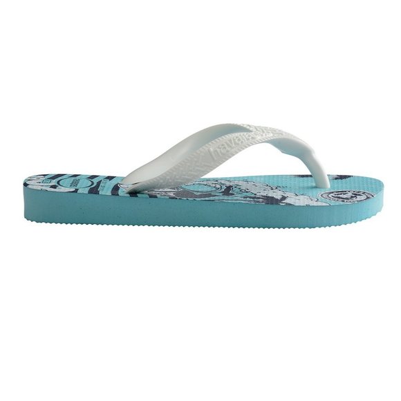 NWT HAVAIANAS LITTLE BOYS SIZE 10C 11/12C BLUE BIG WAVES SURF FLIP FLOPS - Picture 4 of 4